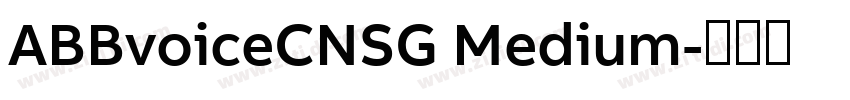 ABBvoiceCNSG Medium字体转换